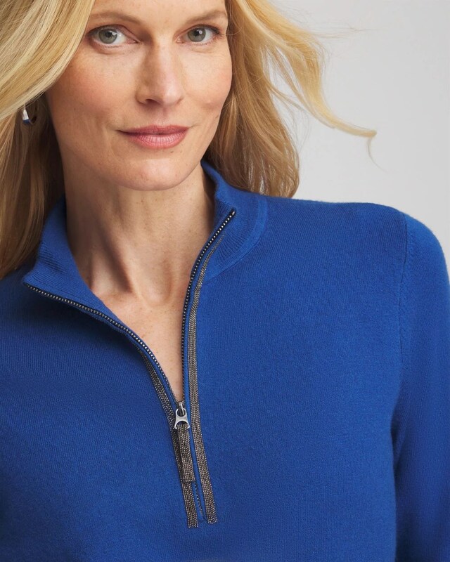 Zenergy Luxe Half Zip Pullover Top - image 4